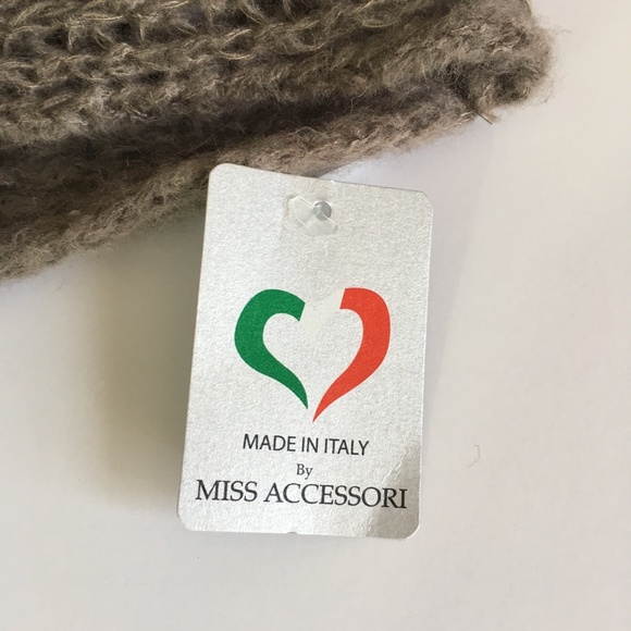 NEW Made In Italy Italian Brown Sequined Scarf - Picture 3 of 8